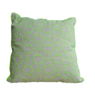 kussen fluor sterrenpatroon geel Label25