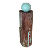 hoge sloophouten kandelaar Label25