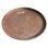 Rond metalen dienblad